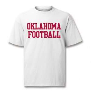 Oklahoma Sooners Youth White Classic Football T Shirt  