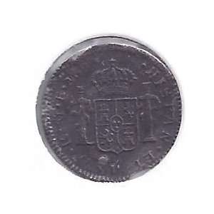  1783 Spanish Silver 1/2 Reales El Cazador Shipwreck Coin 