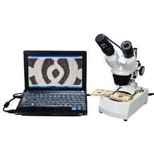 OMAX 10X 20X 40X 80X Digital Binocular Stereo Microscope with Dual 