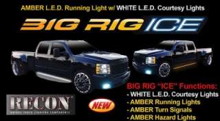 RECON 62 BIG RIG ICE LED RUNNING LIGHT BAR AMBER WHITE  