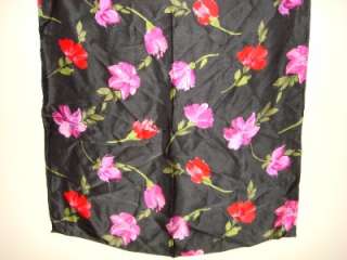 ELAINE GOLD BLACK SCARF HEAD WRAP PINK RED FLOWER NEW  