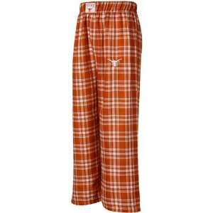 Texas Longhorns Youth Burnt Orange Plaid Match Up Flannel Pajama Pants