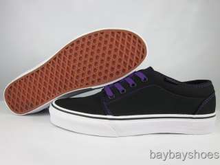   BLACK/HELIOTROPE PURPLE STITCHING/WHITE SKATE MENS ALL SIZES  