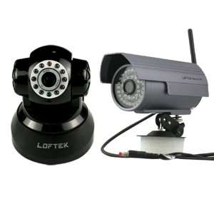  wireless IP Camera+1X Sliver grey Loftek Nexus 543 Outdoor IP Camera 