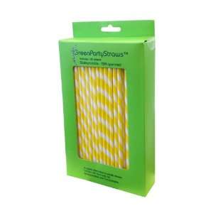  Paper Straws Pack of 144 Yellow