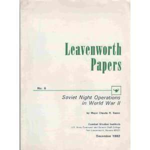LEAVENWORTH PAPERS NO. 6  Books