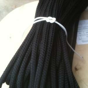 Double braid Halter Cord rope 1/4 x 100 Black  