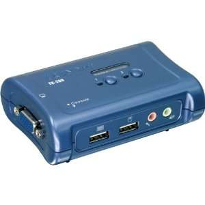   NEW 2 Port USB KVM Switch Kit with Audio (Computer)