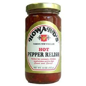 Howards Hot Pepper Relish 11 oz   4 Unit Pack  Grocery 