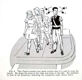Vintage 1950 AAA School Safety Traffic Patrol Manual Book Booklet 