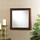 Espresso Square Wall Mount Jewelry Armoire Very Nice Mirror Cabinet 