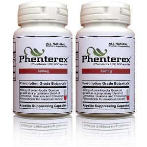  PHENTEREX 2 Bottles   Top Selling Appetite Suppressant 