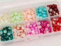 7mm flat back acrylic pearl scrapbooking embellishment come in storage 