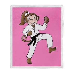  Martial Arts Monkey Girl Blanket