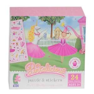  Pinkalicious 24 Piece Puzzle & Stickers   Pinkalicious and 
