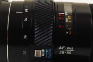 Minolta Maxxum AF Zoom 28 85mm f3.5 4.5 lens/Sony Alpha  