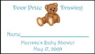 Personalized DOOR PRIZE DRAWING TICKETS Baby Shower  