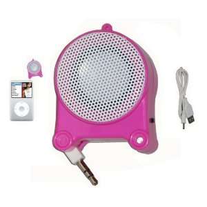  Portable Rechargeable Powerful Pink Mini Speakers with 