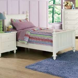  Homelegance Pottery Youth Panel Bed (White) 875W yth panel 
