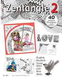 TOTALLY TANGLED Zentangle Line Drawing Paper Idea Book  