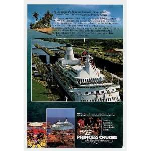  1981 Princess Cruises Cruise Ship Print Ad (5604)
