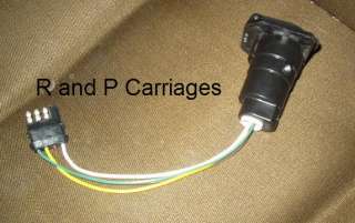 Trailer Light Wire Plug Adapter, 4 flat to 7 RV Reverse  