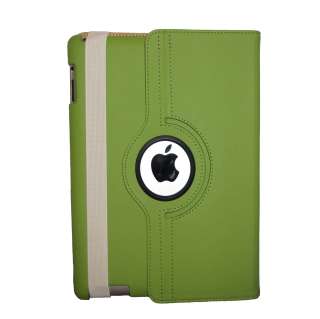 Combo iPad 2 Case Magnetic Smart Cover Leather 360° Rotating With 