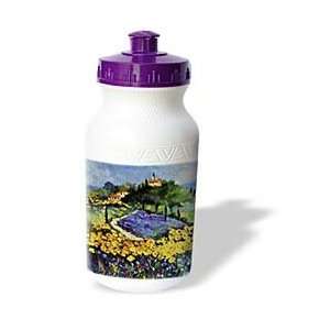  Ledent painting oil landscape   Provence sunflowers   Water Bottles 