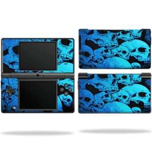  Vinyl Skin Decal Cover for Nintendo DSI Blue Skulls Video Games