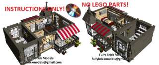 Instruction Lego Modular Cake Shop City Custom Building  