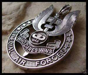 AJS© SPECIAL AIR FORCES BRITISH BADGE SAS PENDANT (W20)  