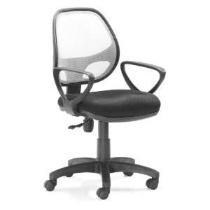  Zuo Modern Furniture Design Analog Office Chair Black Mesh 