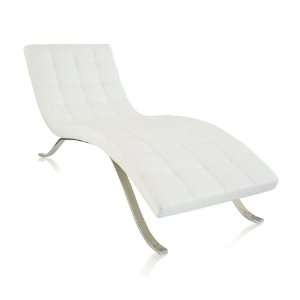 modern white italian leather daybed