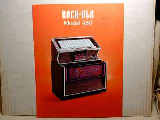 Rock ola 450 brochures (635, 637)  