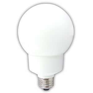  GLOBE SHAPED COMPACT FLUORESCENT LIGHT BULB G30 DECORATIVE 