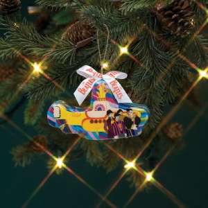 New The Beatles Christmas Ornament Yellow Submarine XMAS Hanging Ready 
