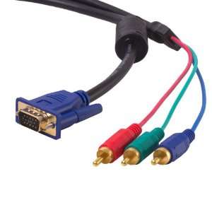   FT VGA/Hd15 To 3 RCA Component TV/HDTV Cable 1.8M Electronics
