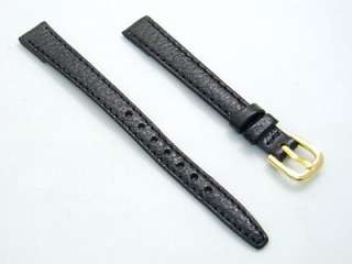 Ladies Open Ended Leather Strap Watch 10mm Black g  