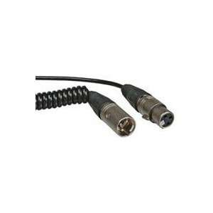   Right Angle XLR Female Coiled Cable for Boompoles