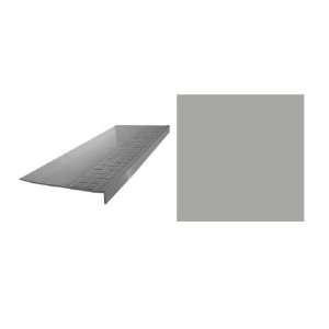 FLEXCO 6 Pack Light Gray Rubber Square Nose Stair Tread 5480000P025 