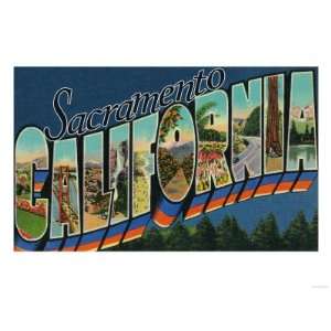  Sacramento, California   Large Letter Scenes Premium 
