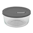 New Pyrex No Leak Lids 7 Cup Round Baking Dish with Pla