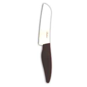  Zhuhai Santoku 5 Inch Ceramic Knife   Black Ergonomic 