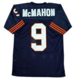   McMahon #9 Chicago Bears Throwback Navy Sewn Mens Size Jersey  