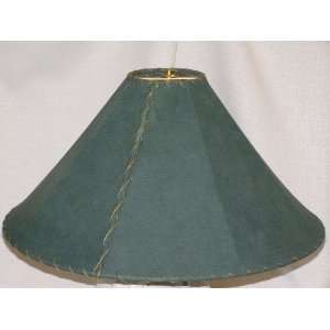  Western Leather Lamp Shade   22 Green Pig Skin
