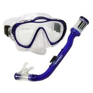com PROMATE Junior Snorkeling Scuba Dive PURGE Mask DRY Snorkel Gear 