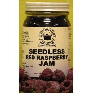 Red Raspberry Seedless Jam, 9 oz Grocery & Gourmet Food