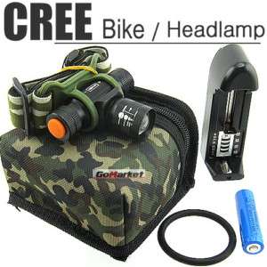 CREE LED Q5 Headlamp Bicycle Light Flashlight Torch Q15  