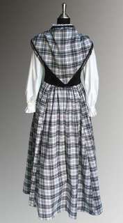 Scottish Medieval Dress Woman Tartan Wedding Size L  
