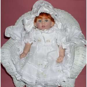   soft silicone baby doll with red hair, by The Doll Maker Toys & Games